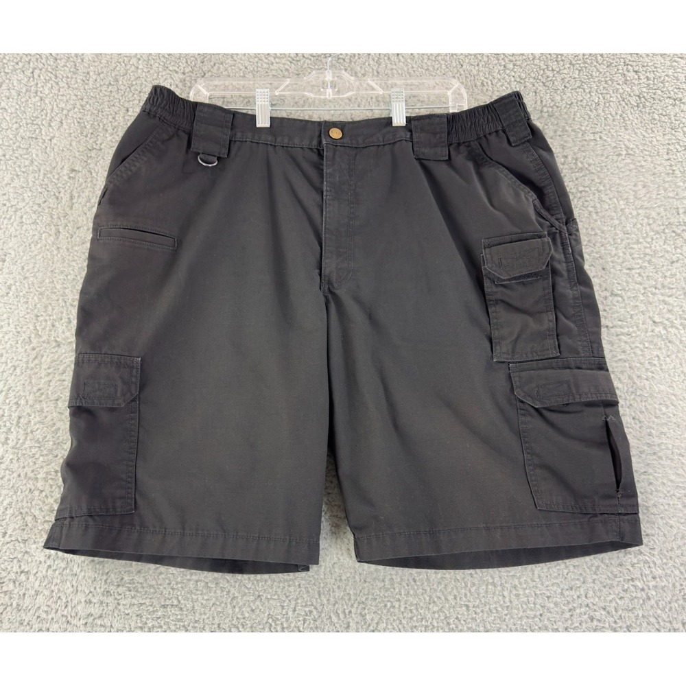 5.11 Tactical Pro Ripstop Cargo Shorts Men's 40 Black Utility‎ Workwear 10 Inch